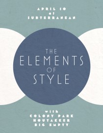 April 10th at Subterranean